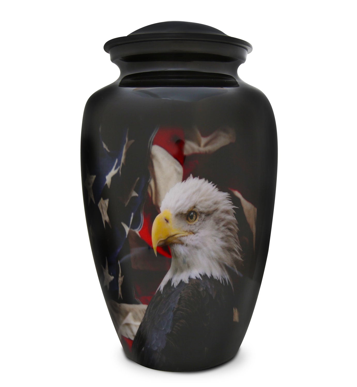 Patriotic Hearts Cremation Urn